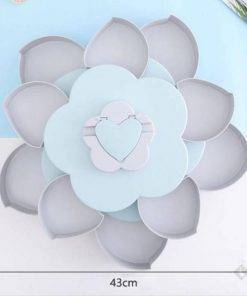 boîte de rangement en plastique fleur